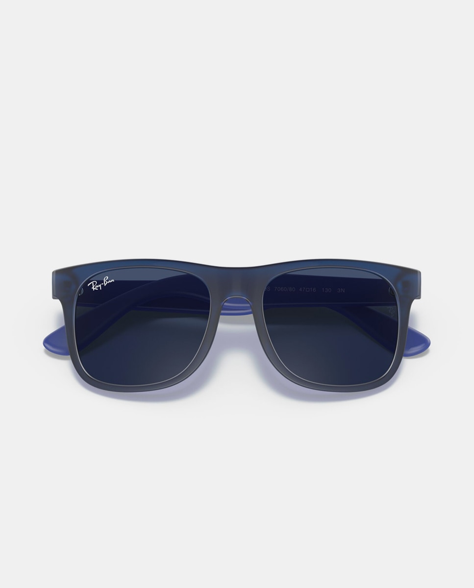 Gafas de sol RJ9069S JUNIOR JUSTIN de hombre cuadrada en inyectado - Ray Ban Junior - Azul Azul-5