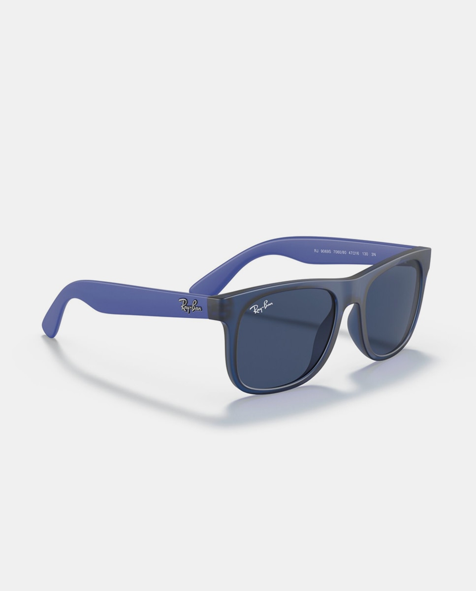 Gafas de sol RJ9069S JUNIOR JUSTIN de hombre cuadrada en inyectado - Ray Ban Junior - Azul Azul-7