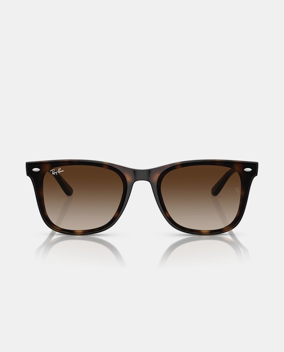 Gafas de sol RB4420 unisex cuadrada en inyectado con lente degradada - Ray-Ban - Marrón Marrón-4