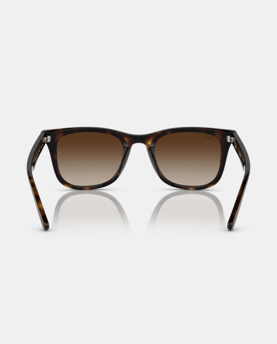 Gafas de sol RB4420 unisex cuadrada en inyectado con lente degradada - Ray-Ban - Marrón Marrón-6