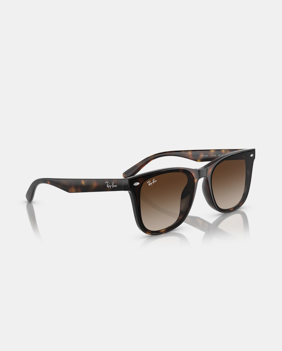 Gafas de sol RB4420 unisex cuadrada en inyectado con lente degradada - Ray-Ban - Marrón Marrón-7