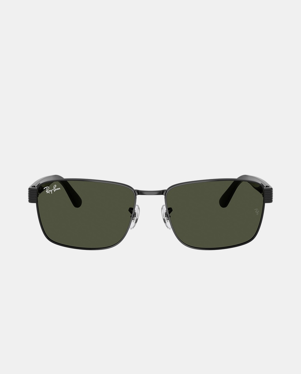 Gafas de sol RB3750 unisex cuadrada en metal - Ray-Ban - Negro Negro-1