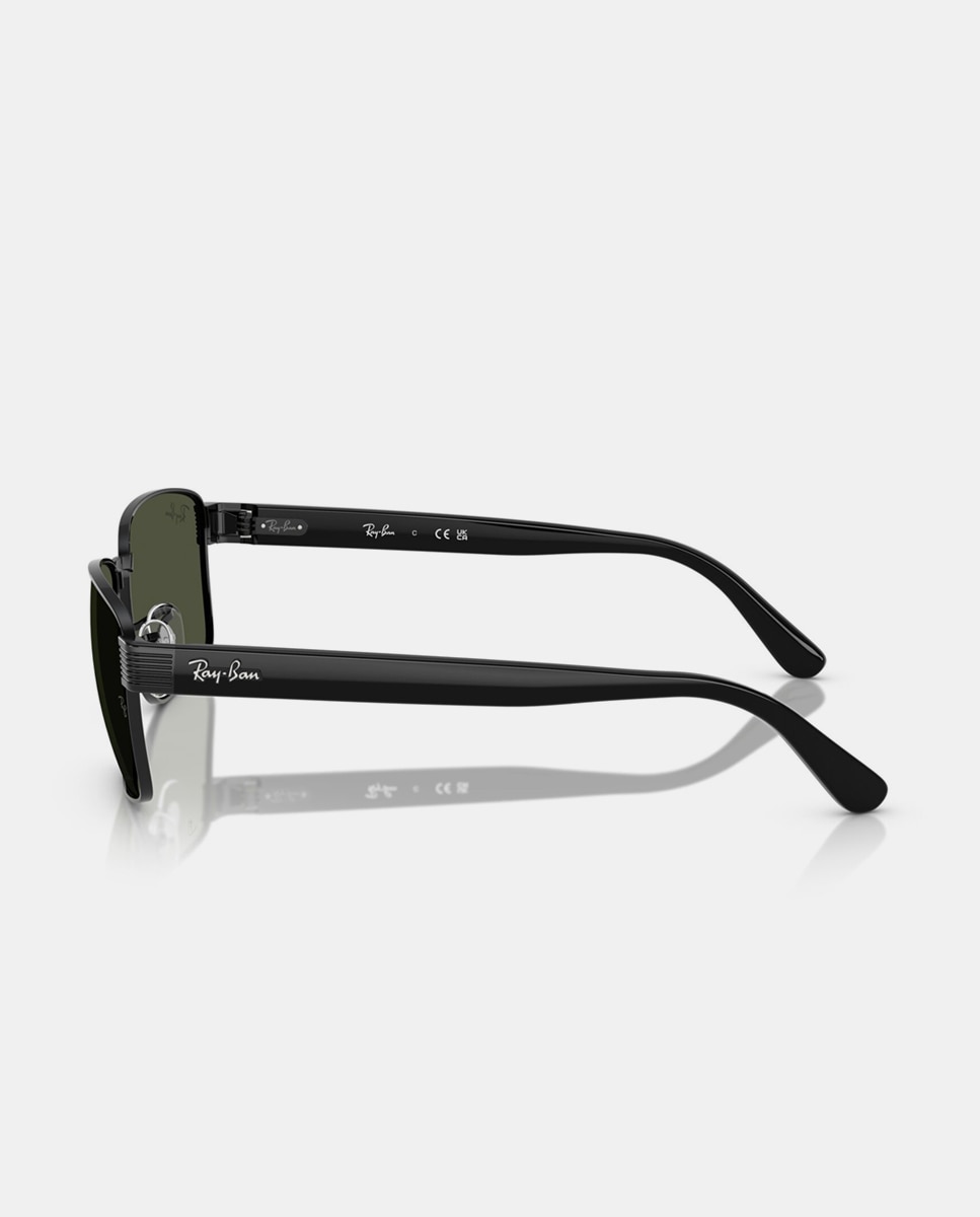Gafas de sol RB3750 unisex cuadrada en metal - Ray-Ban - Negro Negro-3