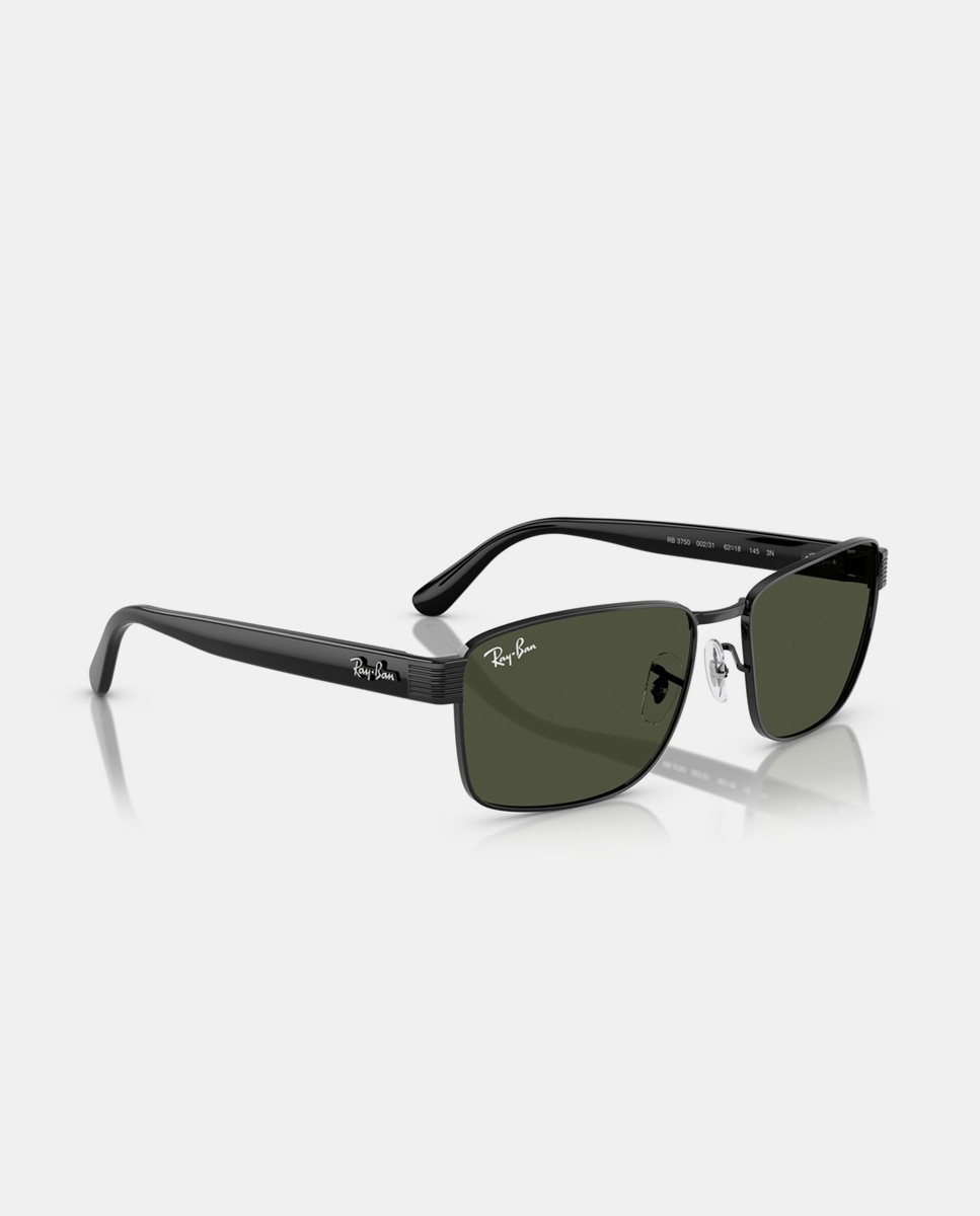 Gafas de sol RB3750 unisex cuadrada en metal - Ray-Ban - Negro Negro-7