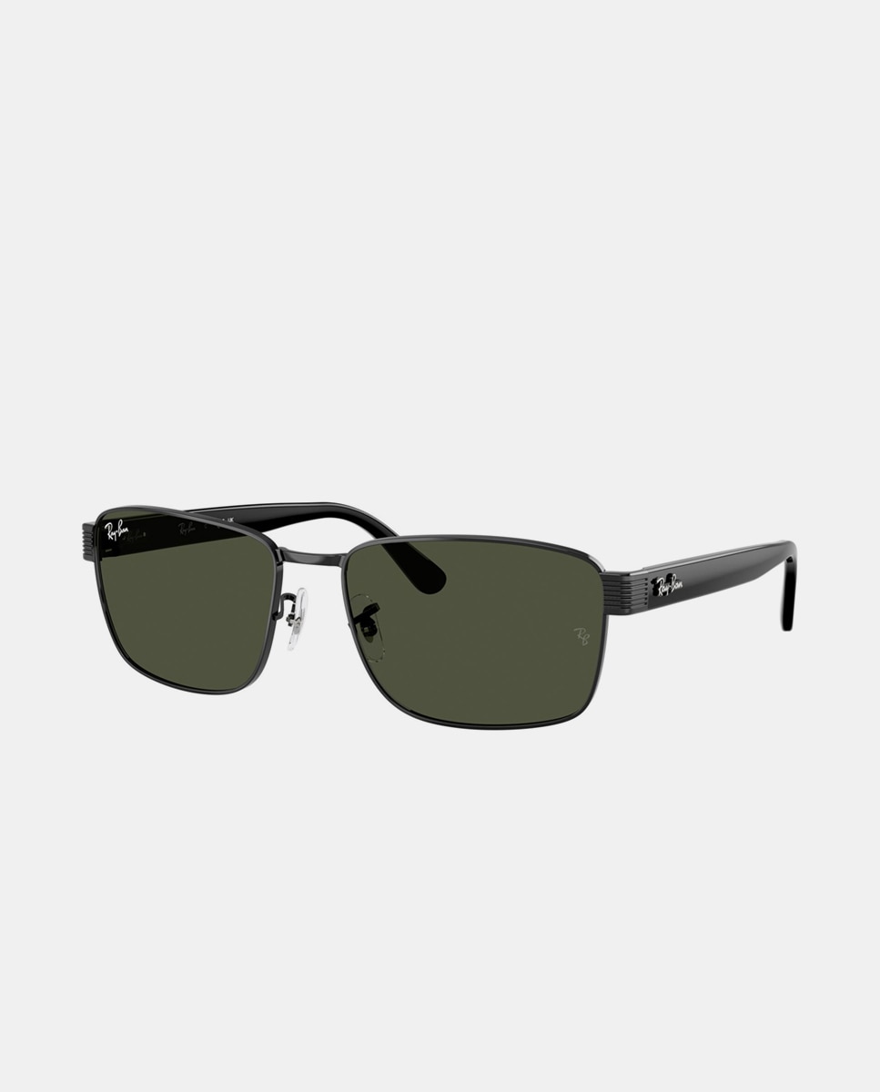 Gafas de sol RB3750 unisex cuadrada en metal - Ray-Ban - Negro Negro-9