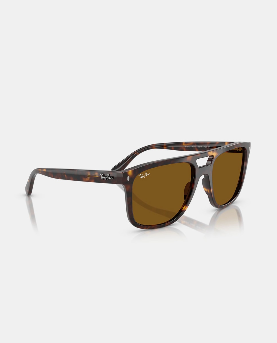 Gafas de sol RB2213 unisex cuadrada en inyectado - Ray-Ban - Marrón Marrón-7