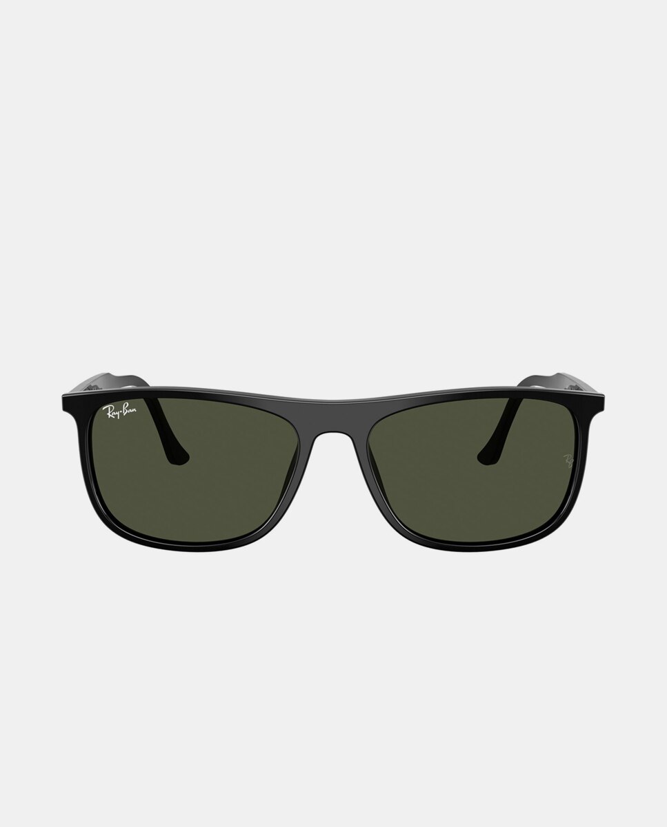 Gafas de sol RB2216 unisex rectangular en acetato - Ray-Ban - Negro Negro-1