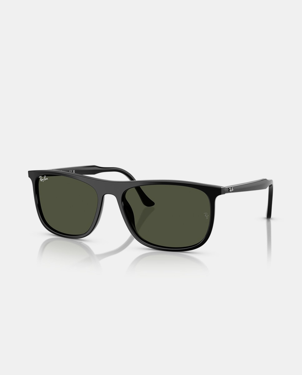 Gafas de sol RB2216 unisex rectangular en acetato - Ray-Ban - Negro Negro-2