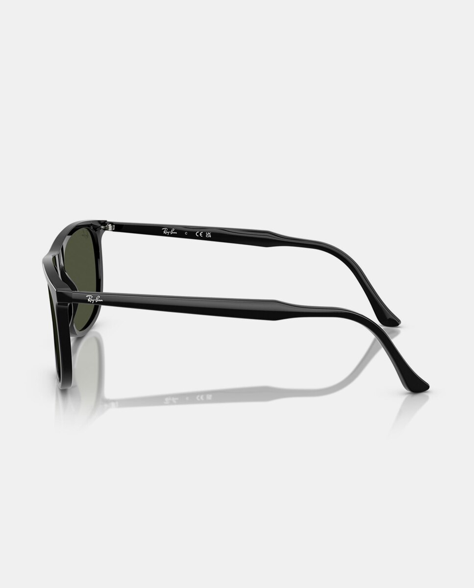 Gafas de sol RB2216 unisex rectangular en acetato - Ray-Ban - Negro Negro-3