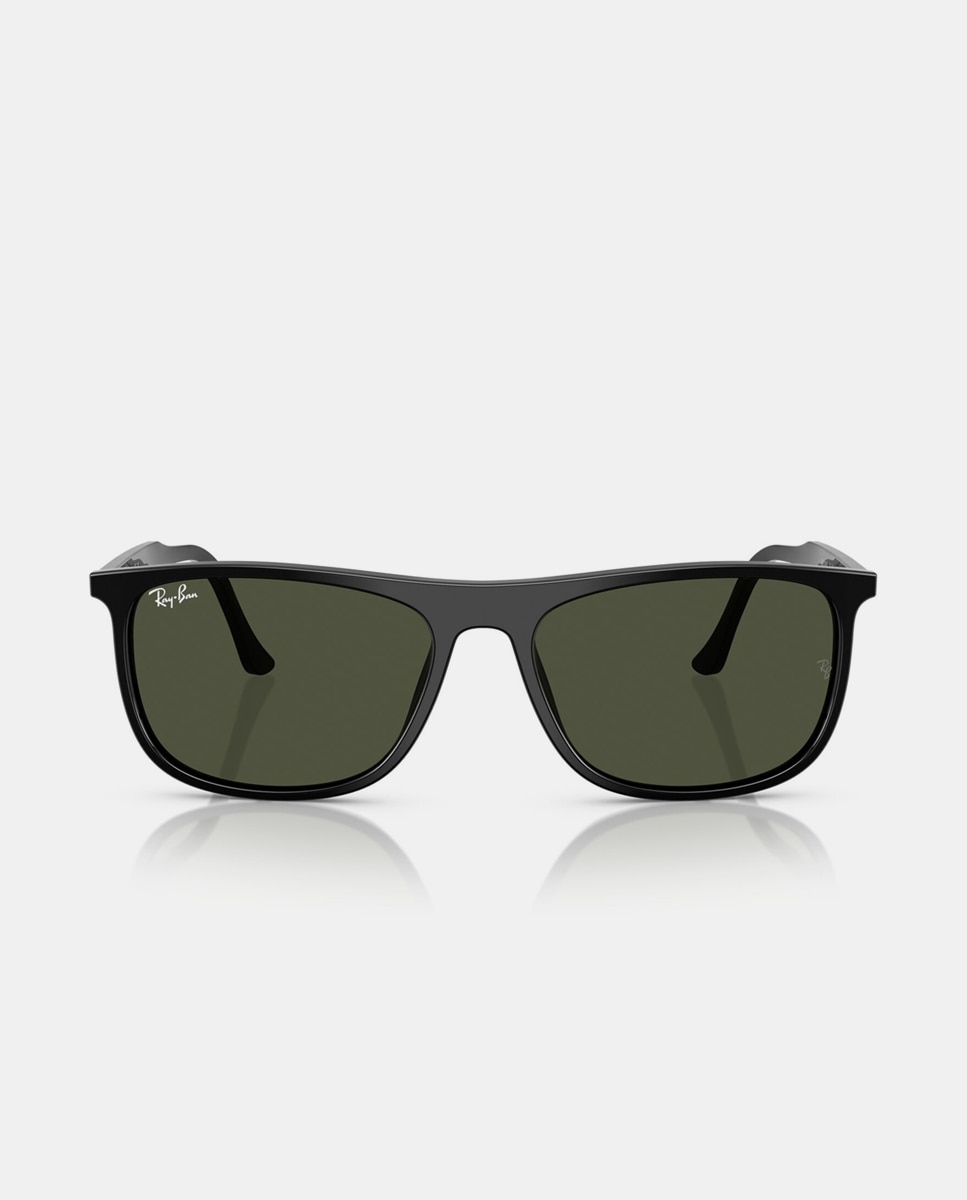 Gafas de sol RB2216 unisex rectangular en acetato - Ray-Ban - Negro Negro-4