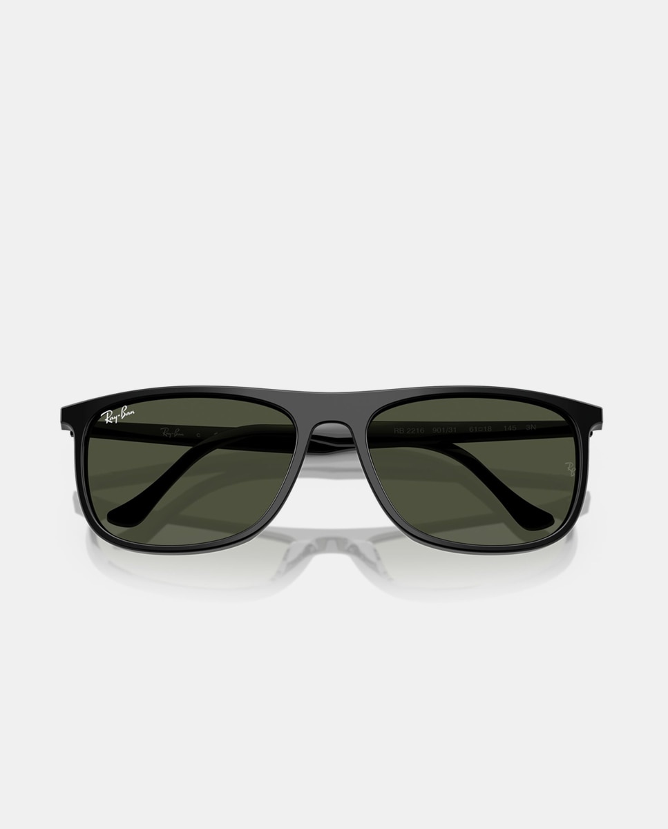 Gafas de sol RB2216 unisex rectangular en acetato - Ray-Ban - Negro Negro-5