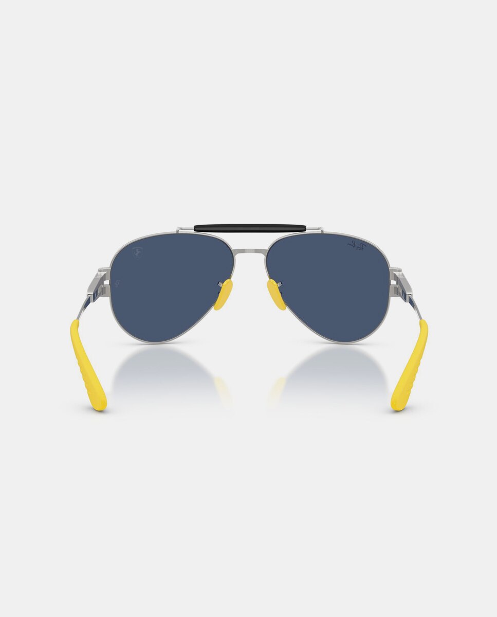 Gafas de sol RB3762M unisex ovalada en metal con lente espejada - Ray-Ban - Plata Plata-6