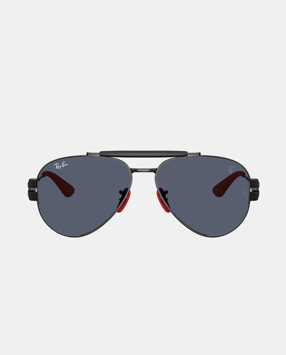Gafas de sol RB3762M unisex ovalada en metal - Ray-Ban - Negro Negro-1