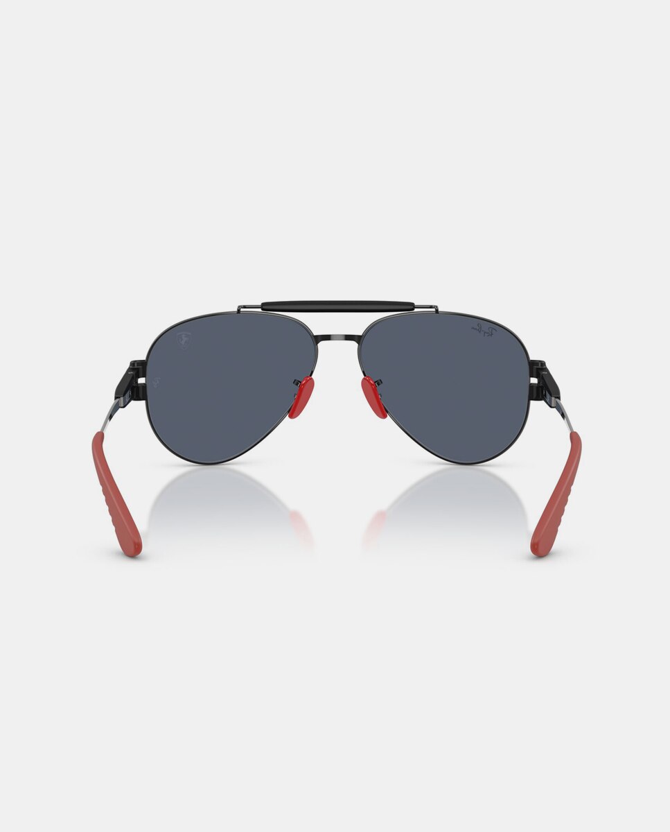 Gafas de sol RB3762M unisex ovalada en metal - Ray-Ban - Negro Negro-6