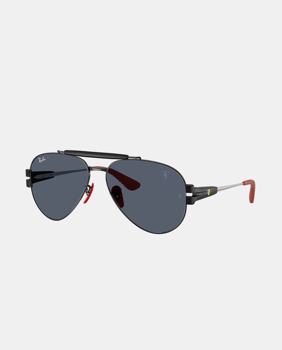 Gafas de sol RB3762M unisex ovalada en metal - Ray-Ban - Negro Negro-8