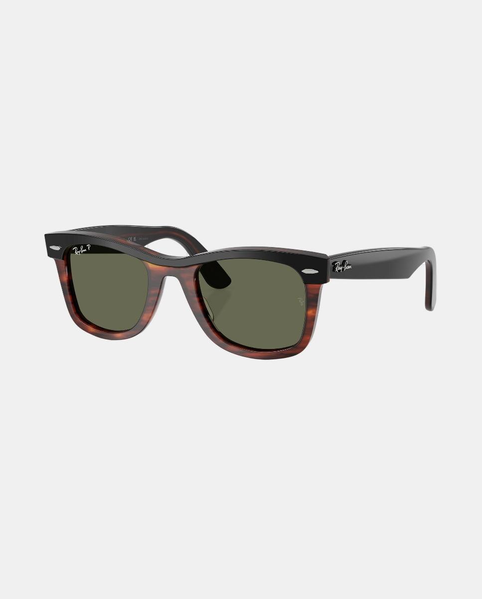 Gafas de sol RB2240 WAYFARER unisex cuadrada en acetato con lente polarizada - Ray-Ban - Negro Negro-2