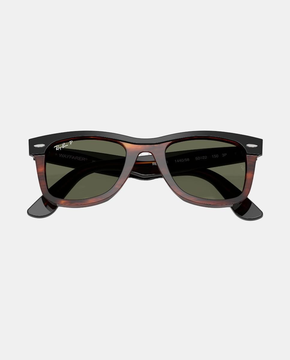 Gafas de sol RB2240 WAYFARER unisex cuadrada en acetato con lente polarizada - Ray-Ban - Negro Negro-5