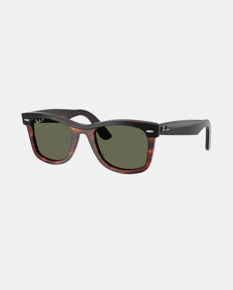 Gafas de sol RB2240 WAYFARER unisex cuadrada en acetato con lente polarizada - Ray-Ban - Negro Negro-8