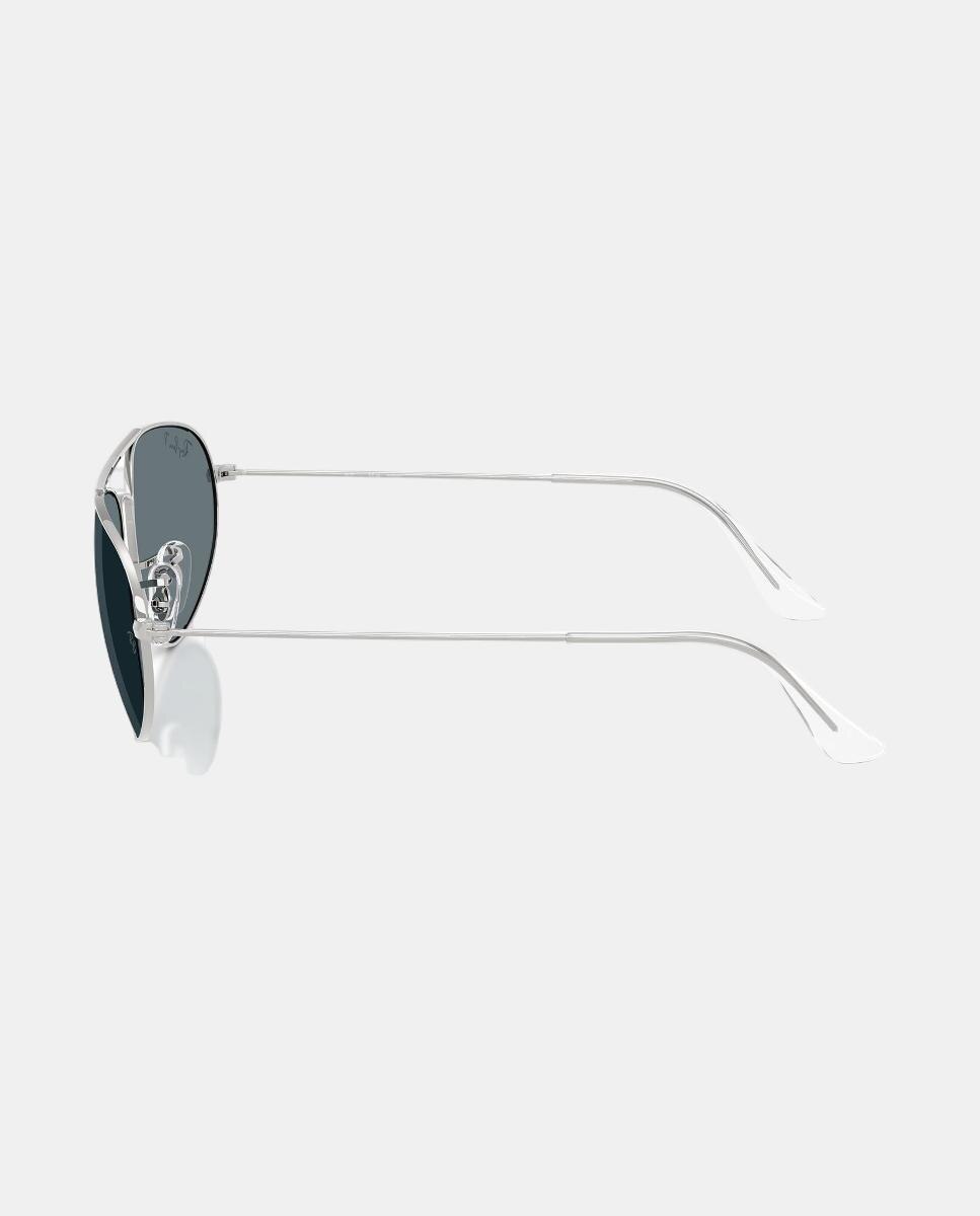 Gafas de sol RB3945 unisex geométrica en metal con lente polarizada - Ray-Ban - Plata Plata-3
