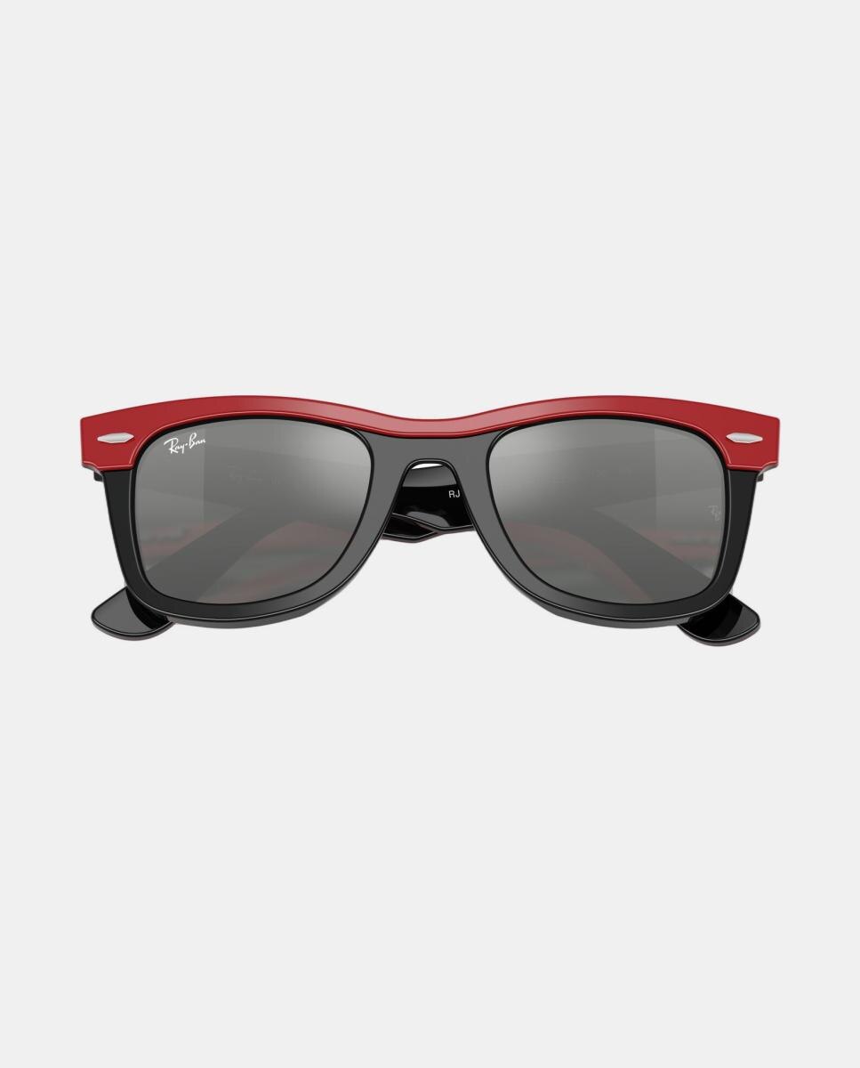 Ray Ban Rojos Gafas de sol RJ9140S unisex cuadrada en acetato con lente espejada Rojo ...