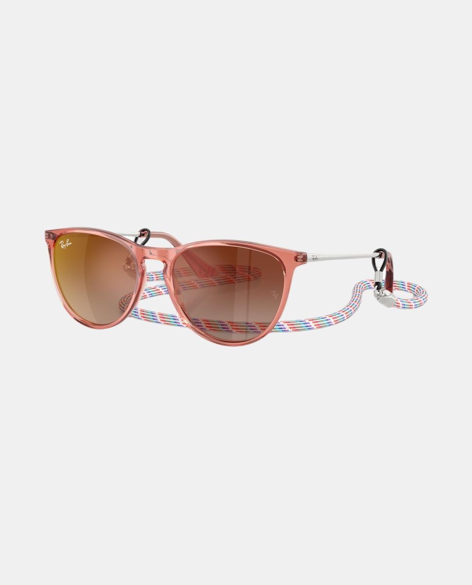 Gafas de sol RJ9060S JUNIOR ERIKA de mujer ovalada en inyectado con lente espejada - Ray Ban Junior - Rojo Rojo-2