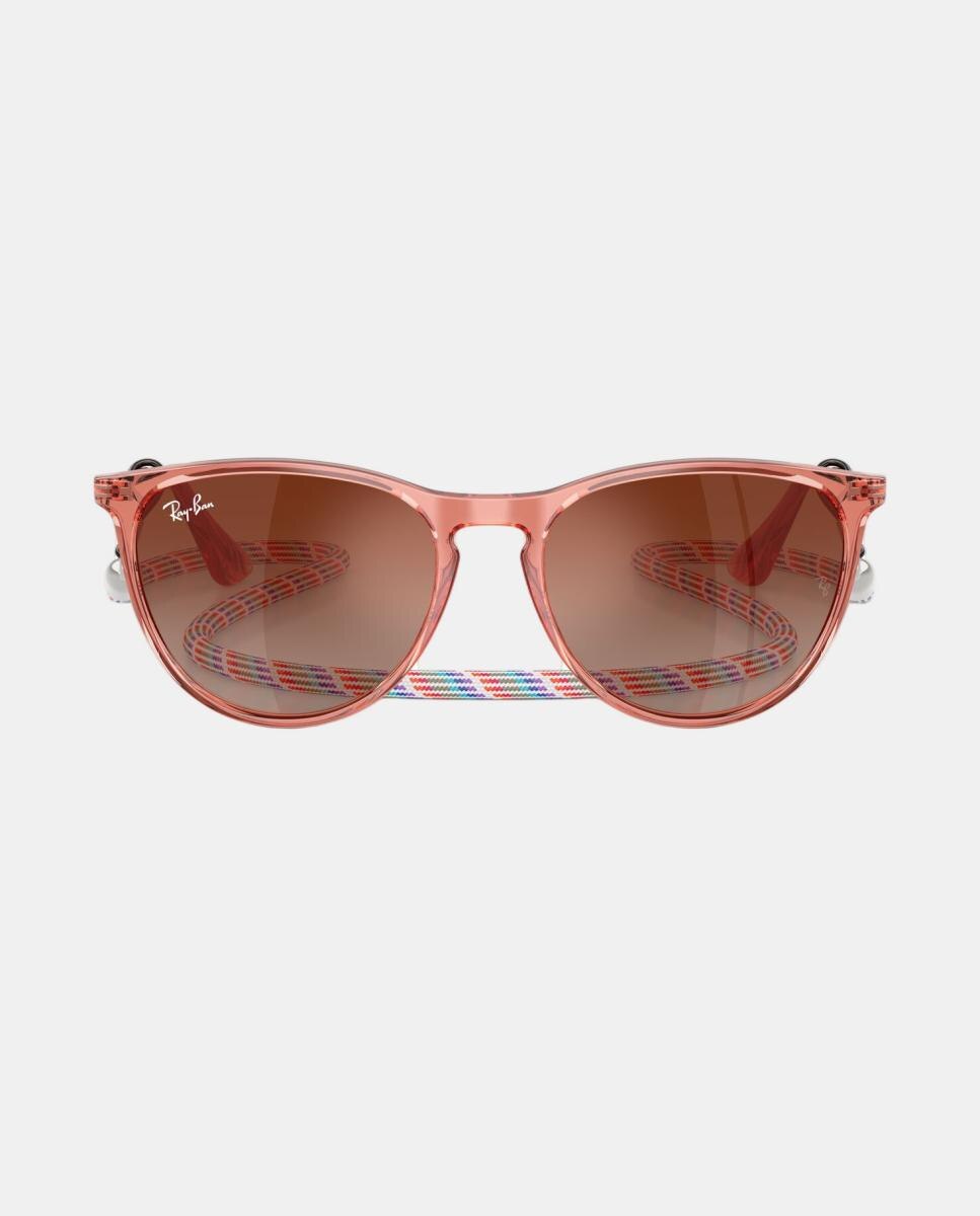 Gafas de sol RJ9060S JUNIOR ERIKA de mujer ovalada en inyectado con lente espejada - Ray Ban Junior - Rojo Rojo-4