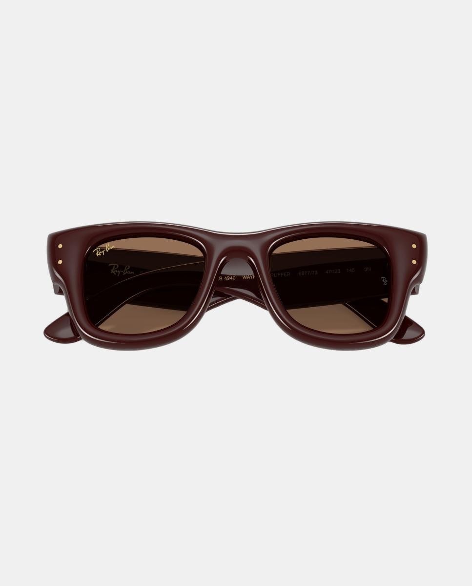 Gafas de sol RB4940 WAYFARER PUFFER unisex cuadrada en inyectado - Ray-Ban - Marrón Marrón-5