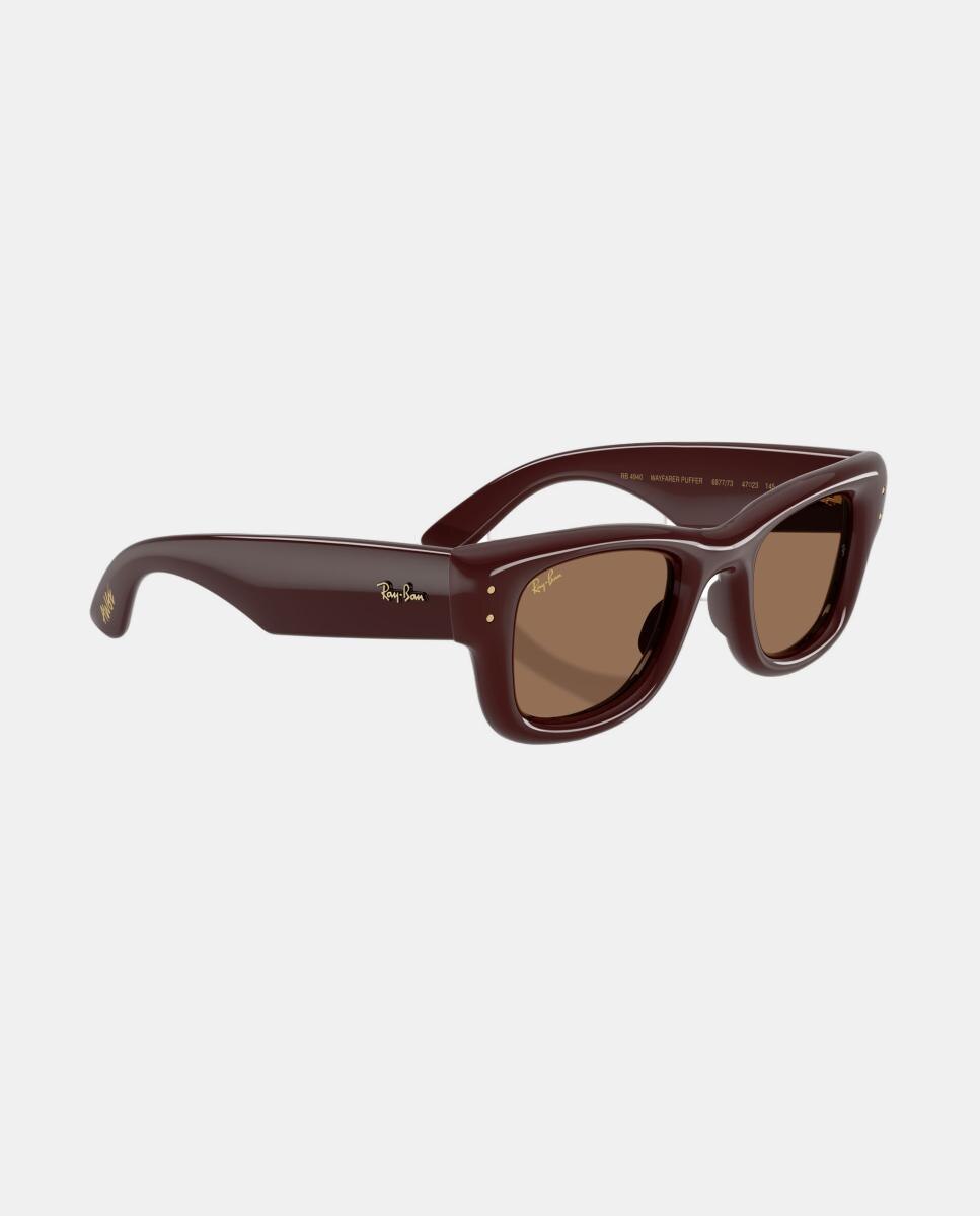 Gafas de sol RB4940 WAYFARER PUFFER unisex cuadrada en inyectado - Ray-Ban - Marrón Marrón-7