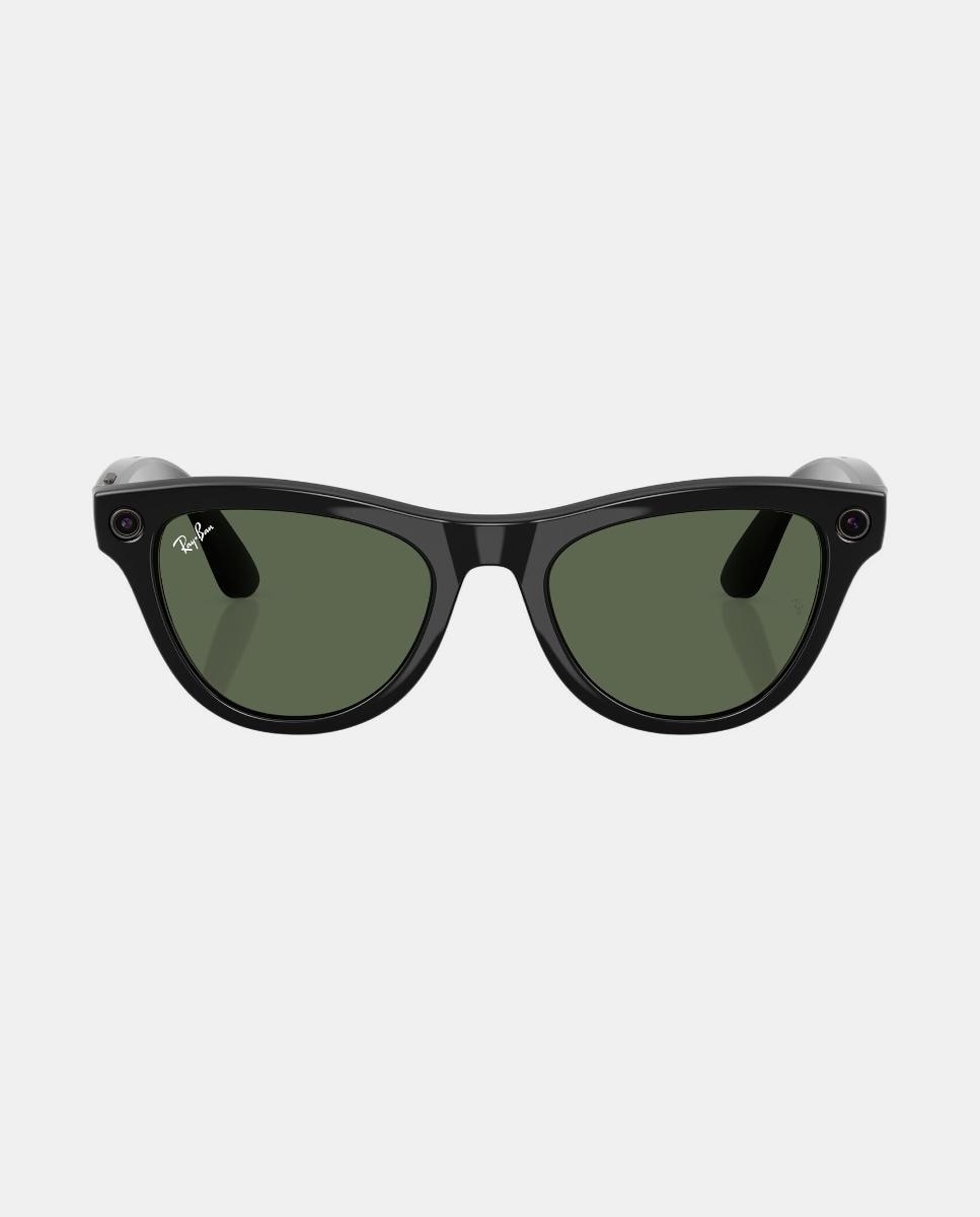 Imagen 4 de Gafas de sol inteligentes con IA unisex ojo de gato en inyectado RayBan Meta - Negro Negro