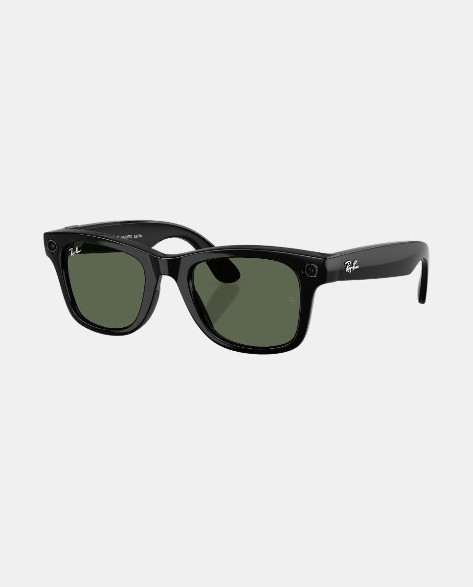 Gafas de sol inteligentes con IA RW4012 WAYFARER unisex cuadrada en inyectado - RayBan Meta - Negro Negro-2