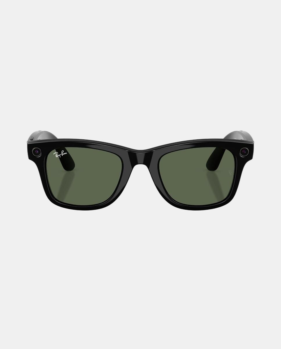 Gafas de sol inteligentes con IA RW4012 WAYFARER unisex cuadrada en inyectado - RayBan Meta - Negro Negro-4