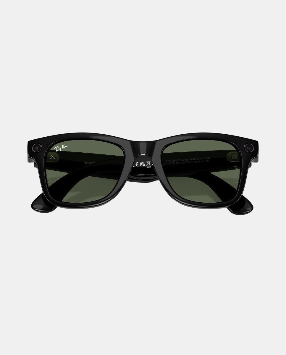 Gafas de sol inteligentes con IA RW4012 WAYFARER unisex cuadrada en inyectado - RayBan Meta - Negro Negro-5