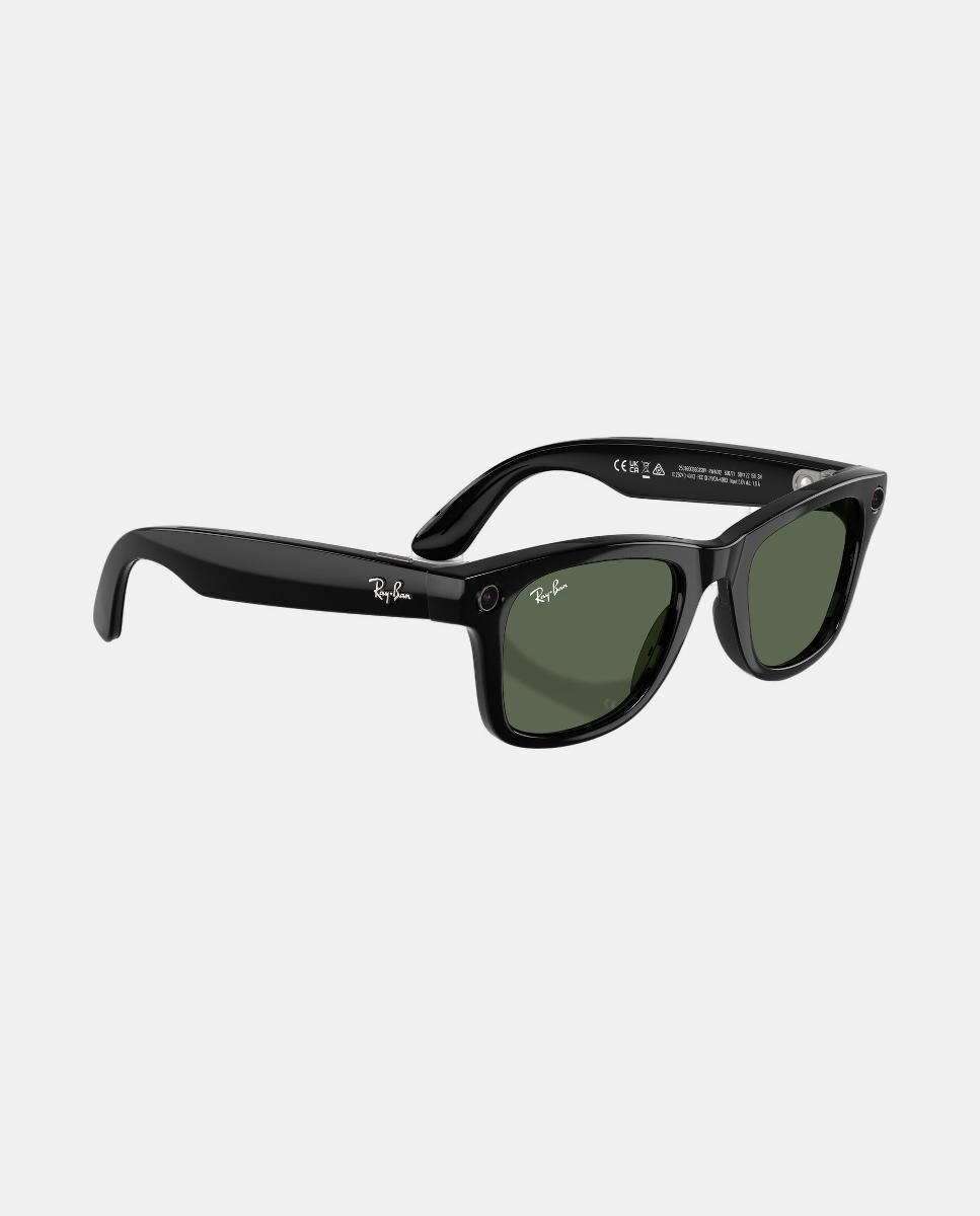 Gafas de sol inteligentes con IA RW4012 WAYFARER unisex cuadrada en inyectado - RayBan Meta - Negro Negro-7