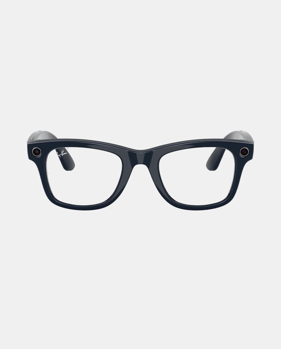Gafas de sol inteligentes con IA RW4012 WAYFARER unisex cuadrada en inyectado con lente fotocromatica - RayBan Meta - Azul Azul-1