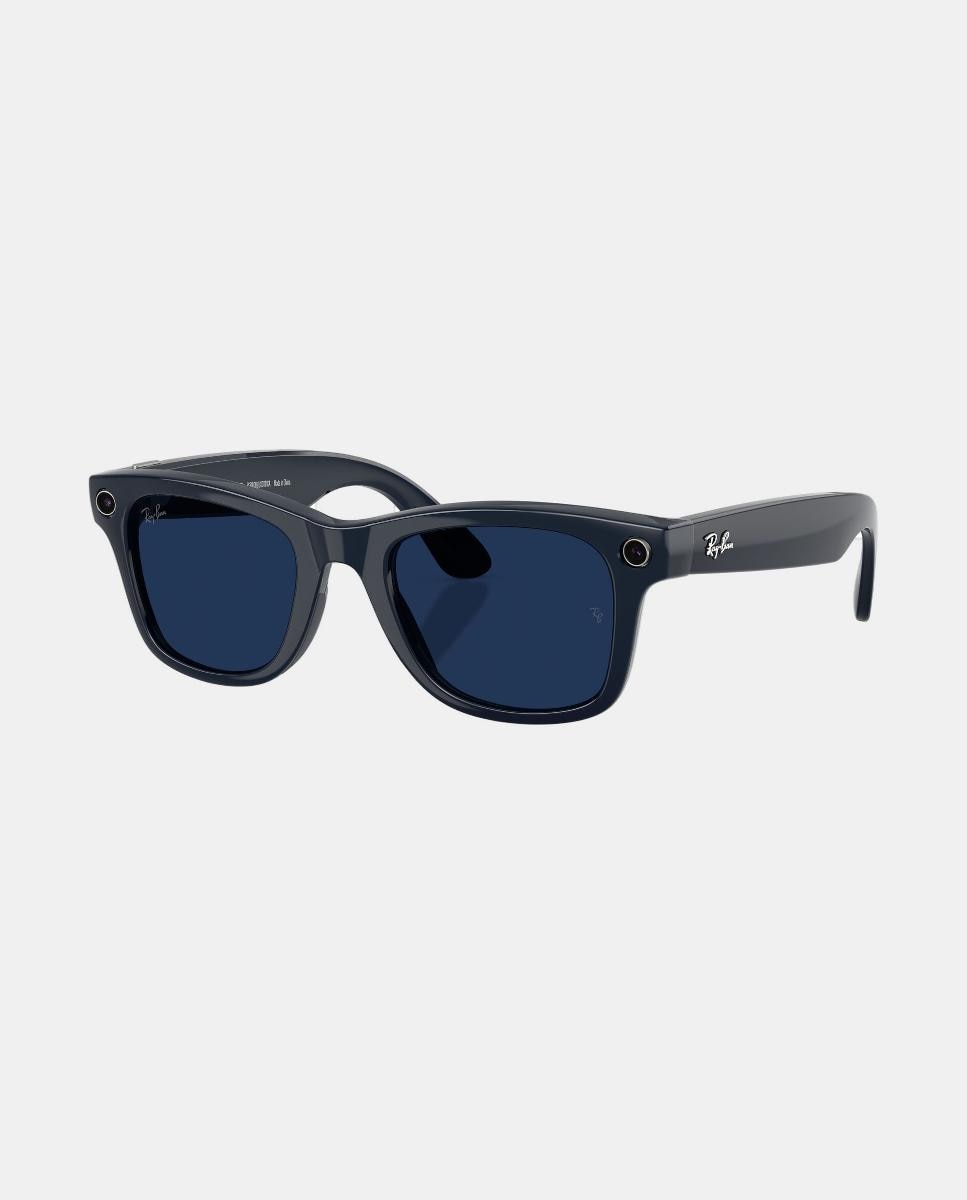 Gafas de sol inteligentes con IA RW4012 WAYFARER unisex cuadrada en inyectado con lente fotocromatica - RayBan Meta - Azul Azul-8