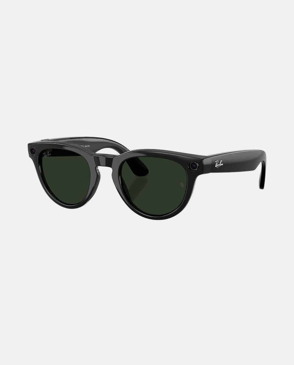 Gafas de sol inteligentes con IA RW4013 HEADLINER unisex ovalada en inyectado con lente fotocromatica - RayBan Meta - Negro Negro-8