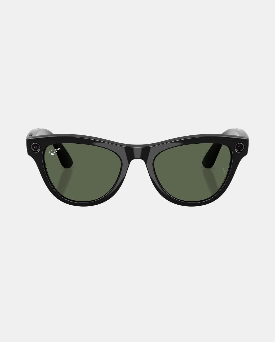 Gafas de sol inteligentes con IA RW4014 SKYLER unisex ojo de gato en inyectado - RayBan Meta - Negro Negro-4