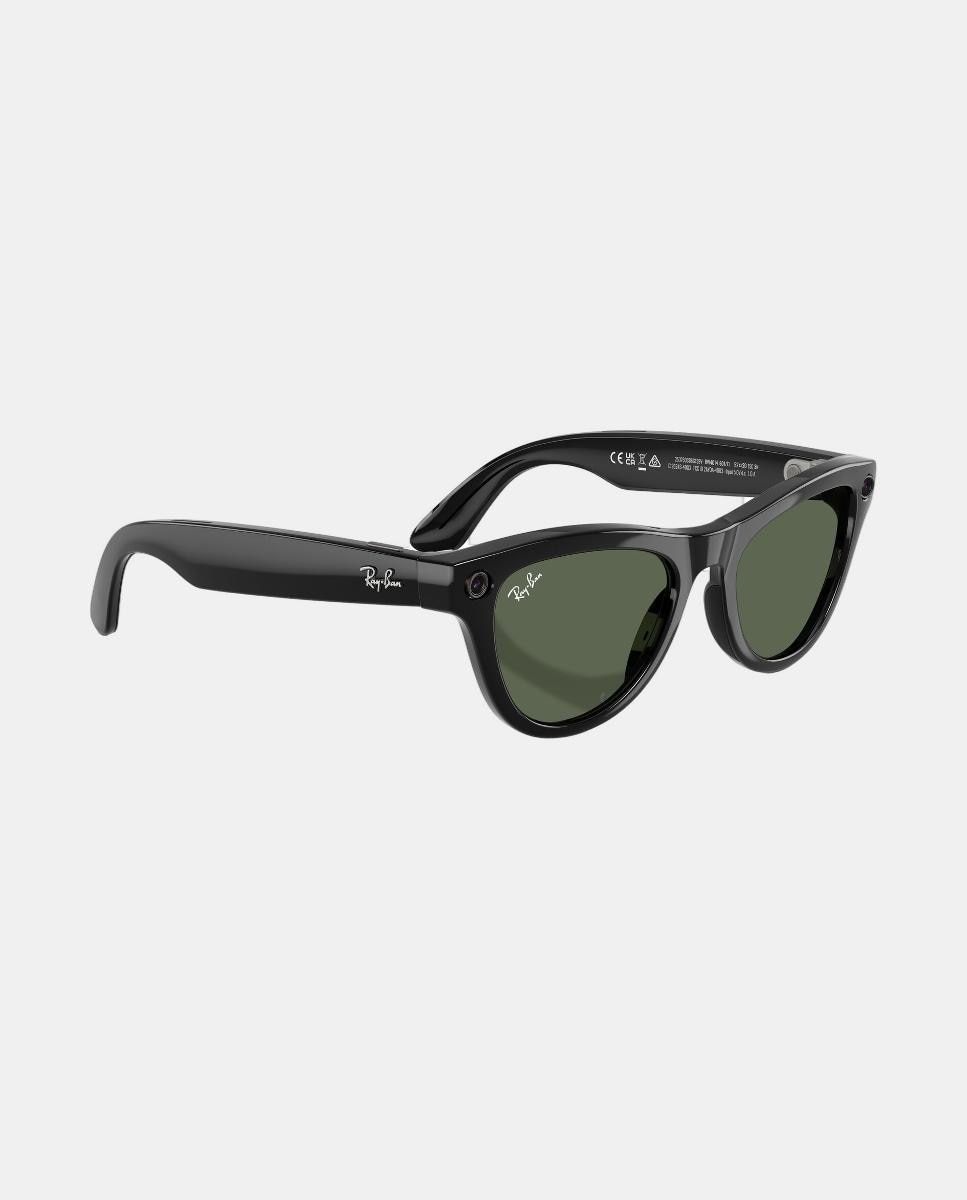 Gafas de sol inteligentes con IA RW4014 SKYLER unisex ojo de gato en inyectado - RayBan Meta - Negro Negro-7