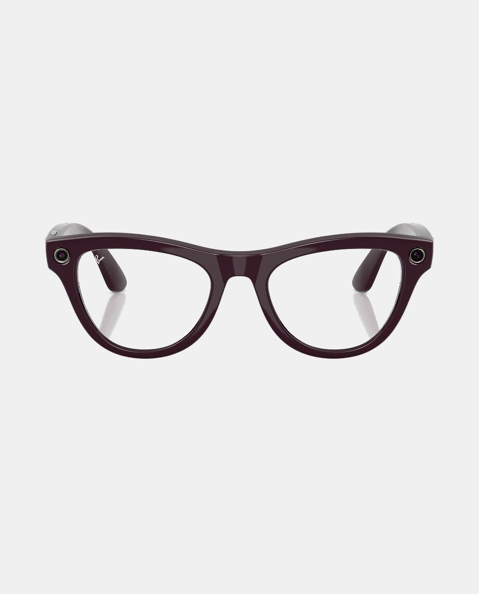 Gafas de sol inteligentes con IA RW4014 SKYLER unisex ojo de gato en inyectado con lente fotocromatica - RayBan Meta - Morado Morado-4