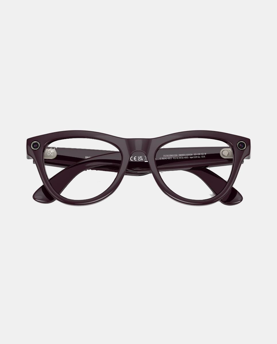 Gafas de sol inteligentes con IA RW4014 SKYLER unisex ojo de gato en inyectado con lente fotocromatica - RayBan Meta - Morado Morado-5