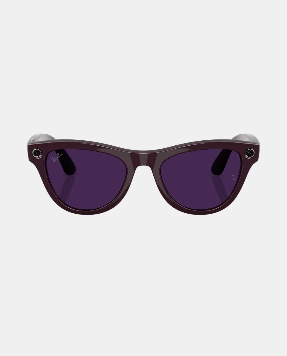 Gafas de sol inteligentes con IA RW4014 SKYLER unisex ojo de gato en inyectado con lente fotocromatica - RayBan Meta - Morado Morado-7
