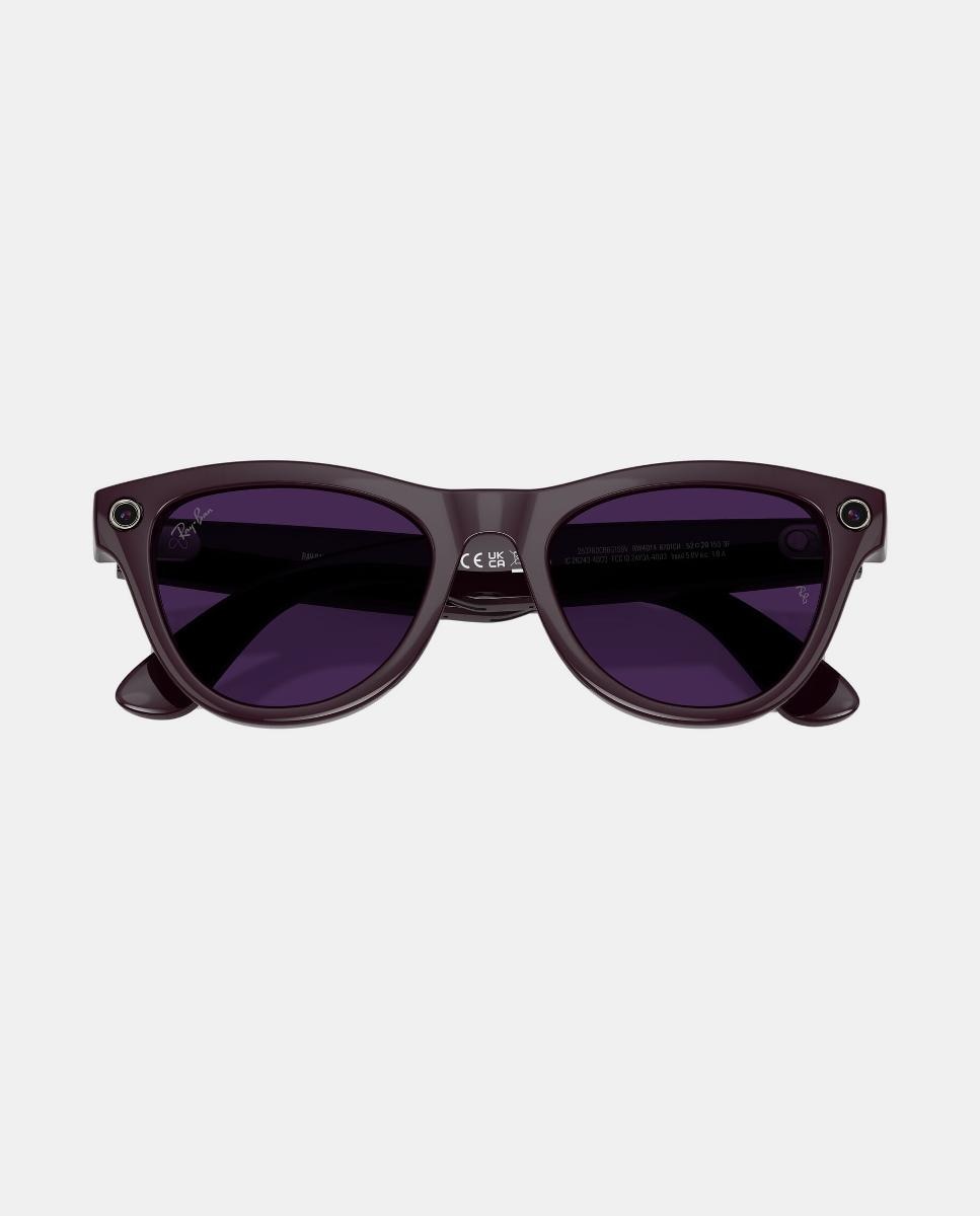 Gafas de sol inteligentes con IA RW4014 SKYLER unisex ojo de gato en inyectado con lente fotocromatica - RayBan Meta - Morado Morado-9