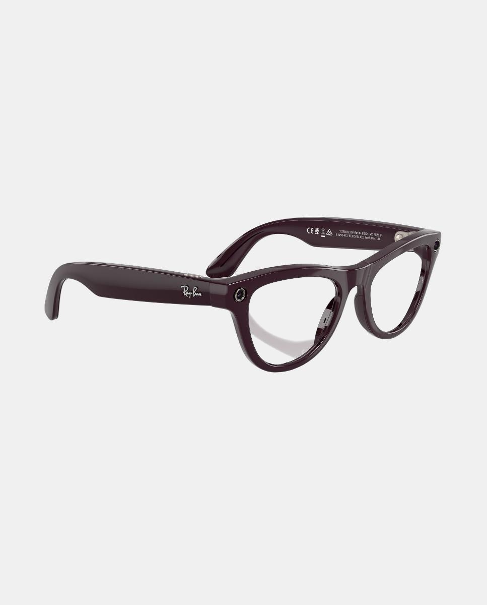 Gafas de sol inteligentes con IA RW4014 SKYLER unisex ojo de gato en inyectado con lente fotocromatica - RayBan Meta - Morado Morado-10