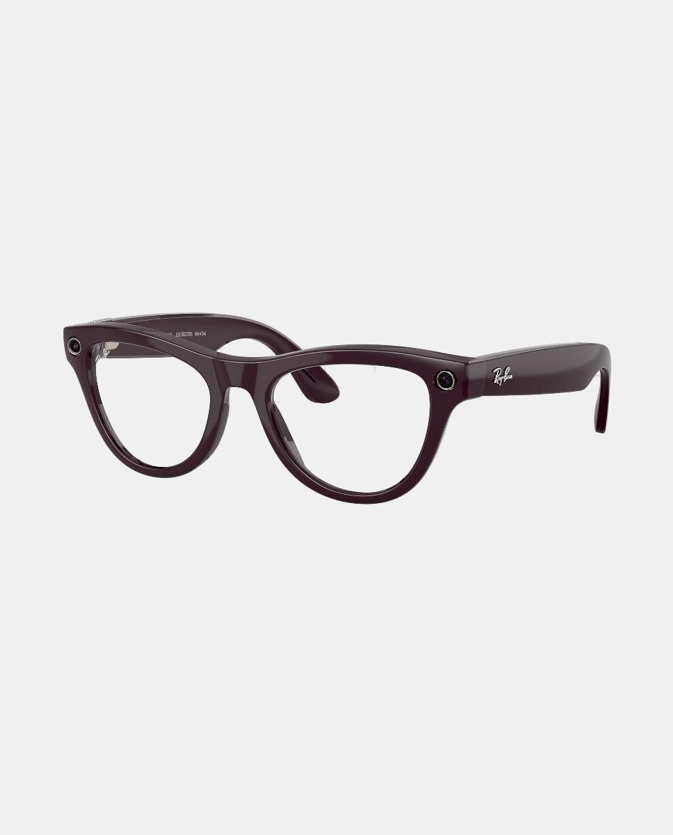Gafas de sol inteligentes con IA RW4014 SKYLER unisex ojo de gato en inyectado con lente fotocromatica - RayBan Meta - Morado Morado-11