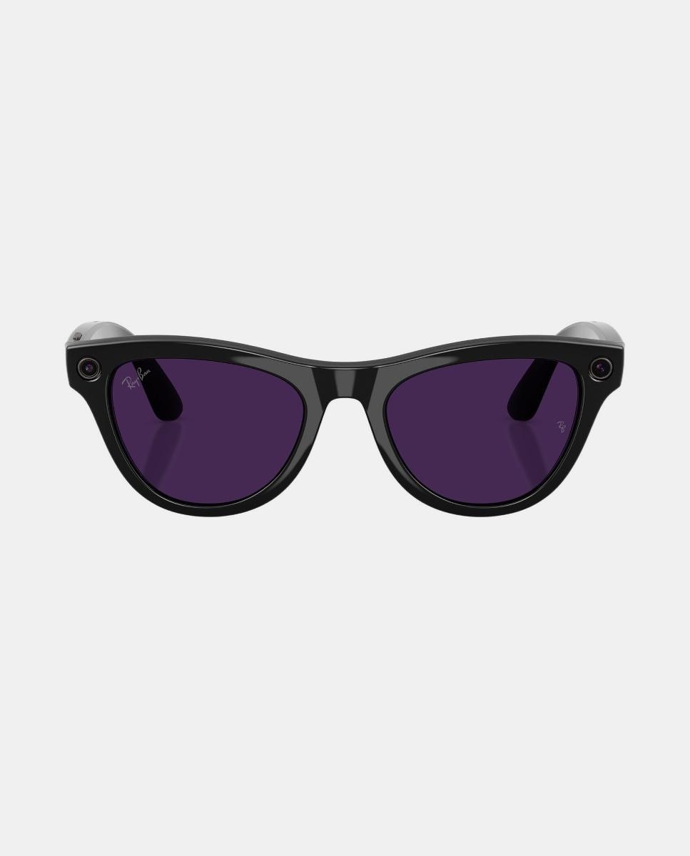 Gafas de sol inteligentes con IA RW4014 SKYLER unisex ojo de gato en inyectado con lente fotocromatica - RayBan Meta - Negro Negro-7