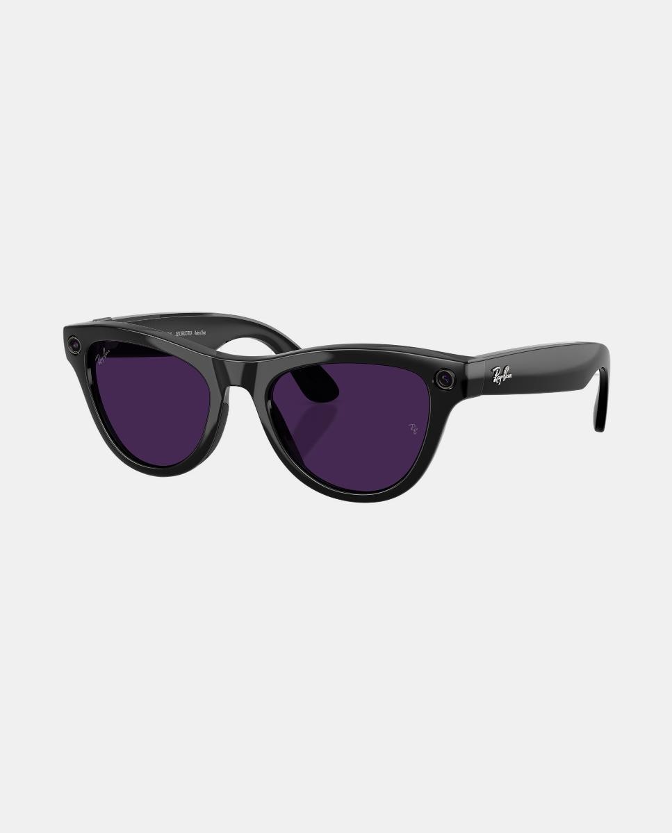 Gafas de sol inteligentes con IA RW4014 SKYLER unisex ojo de gato en inyectado con lente fotocromatica - RayBan Meta - Negro Negro-8