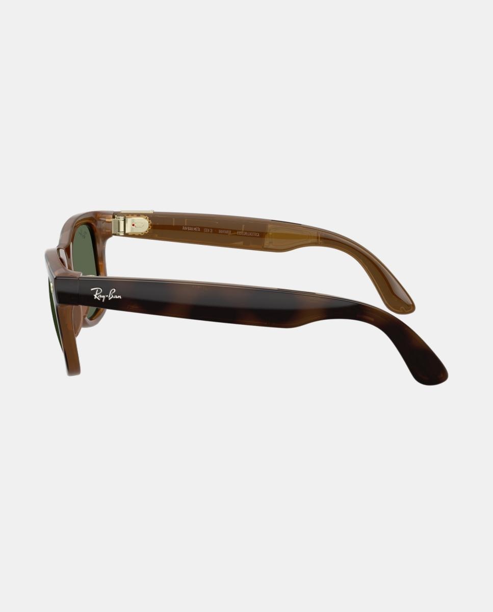 GEN 3 Gafas de sol RW4011 WAYFARER de unisex cuadrada en inyectado con lente solida - RayBan Meta - Marrón Marrón-3