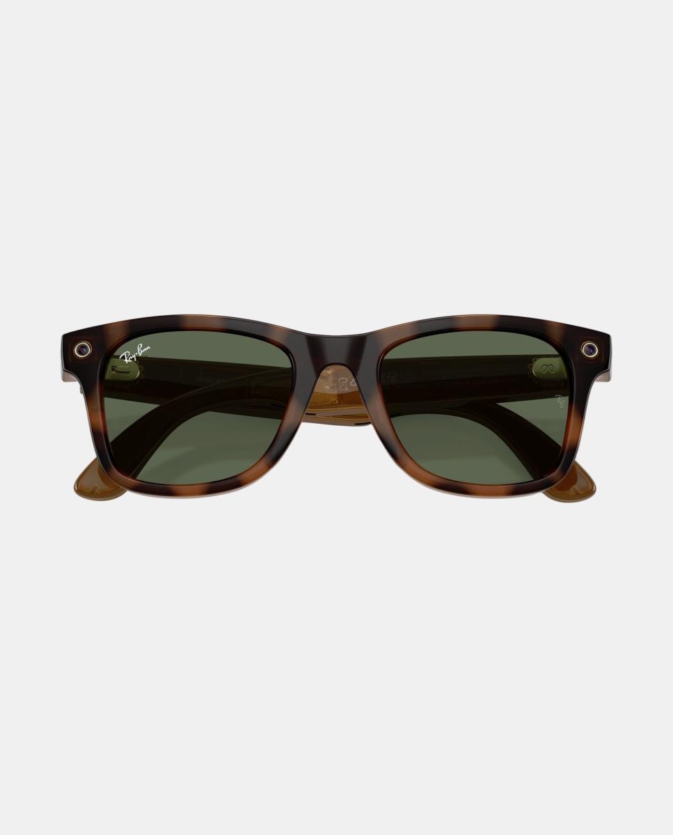 GEN 3 Gafas de sol RW4011 WAYFARER de unisex cuadrada en inyectado con lente solida - RayBan Meta - Marrón Marrón-5