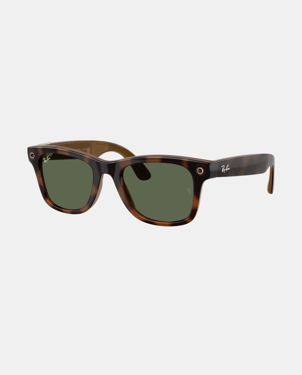 GEN 3 Gafas de sol RW4011 WAYFARER de unisex cuadrada en inyectado con lente solida - RayBan Meta - Marrón Marrón-8
