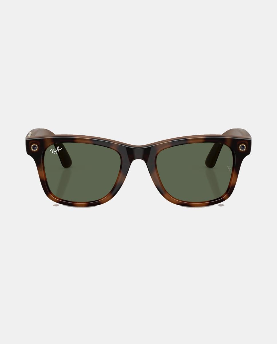GEN 3 Gafas de sol RW4011 WAYFARER de unisex cuadrada en inyectado con lente solida - RayBan Meta - Marrón Marrón-1